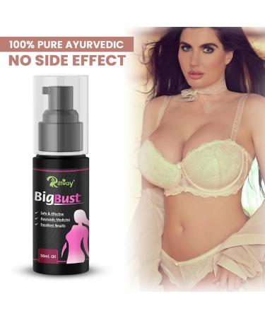 Riffway Big Bust Breast Spray Oil 50ml - Enlarge Women's Bust Size & Balance Muscles - Buy Online on SooperMarket.com