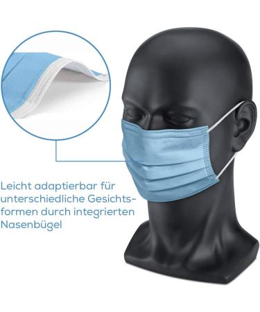 Beurer MM 15 OP Mask Type IIR - 3-Layer Medical Face Mask (50 pcs) | EU Quality Protects Against Droplets & Microorganisms - Buy Online on SooperMarket.com