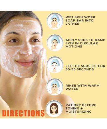 10% Sulfur Soap Cleansing Bar for Acne & Oily Skin - Natural Face & Body Cleanser with Lemongrass, Tea Tree Oil, Vitamin E & Coconut Milk - Made in USA - Buy Online on SooperMarket.com