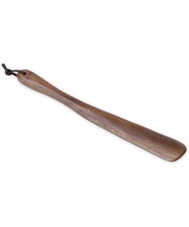 Muso Wood 15in Shoe Horn Long Handle for Seniors, Men, Women, Kids, Pregnancy - Walnut Wooden Shoehorn - Ergonomic Design - Buy Online on SooperMarket.com