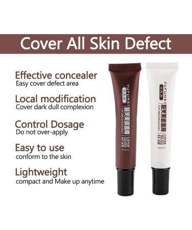 Scar Tattoo Concealer Cream Set - Long-Lasting Waterproof Makeup for Hiding Spots, Birthmarks & Blemishes - Professional Coverage for Face & Body - Buy Online on SooperMarket.com