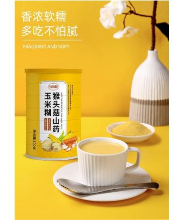 Hericium Erinaceus Yam Corn Flour 300g/can Corn Soup Pure Grains and Cereals As Meal Substitute Nutritious Breakfast Meal Substitute Instant Boiled Satiated Vegetables (5 CAN) - Buy Online on SooperMarket.com