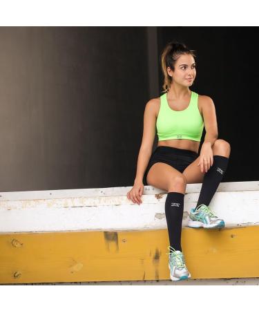 Zensah Tech+ Compression Socks - Large Black | Running Compression - Buy Online on SooperMarket.com