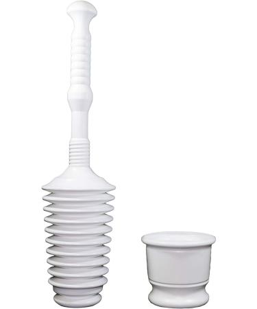 Master Plunger MP500-B4 Heavy Duty Bathroom Toilet Plunger Kit | Air Release Valve | White - Buy Online on SooperMarket.com