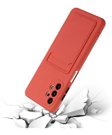 Buy Tivenfezk Nadoli Ultra Thin Shockproof Silicone Case for Samsung Galaxy A73 5G | Scratch-Resistant Wallet Cover with Credit Card Holder - Buy Online on SooperMarket.com