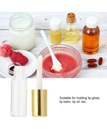 Mini Refillable Empty Lip Gloss Tubes Lipstick Container Dispenser Gold Portable For Traveling - Buy Online on SooperMarket.com