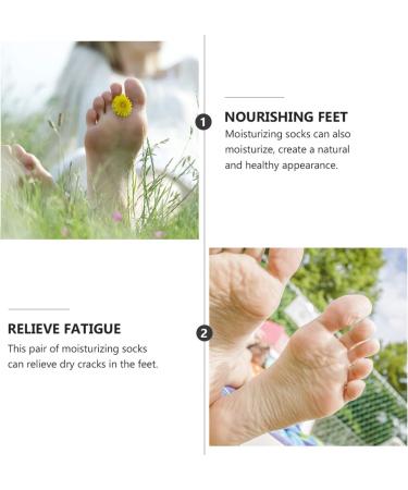 Milists 5 Pairs Moisturizing Gel Spa Socks for Cracked Heels - Heel Protection & Cushion | Slide-Resistant Foot Care - Buy Online on SooperMarket.com