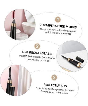 Buy Heated Eyelash Curler - Electric Curling Clip for Salon-Quality Lashes | Beauty Tool for Perfect Eyelash Curling - Buy Online on SooperMarket.com