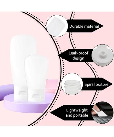 Travel Set Cosmetics - 16 Leak-Proof Bottles (60ml & 30ml) with Cultural Bag | Refillable Plastic Travel Containers for Shampoo Lotion & Shower Gel - Buy Online on SooperMarket.com