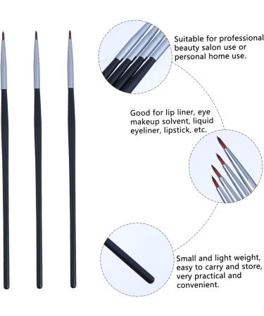 Mikinona 12 pcs fine eyeliner brush eyeshadow applicators Cosmetic Eye Wand Girls Eyeliner Brush suite travel 18X0.4X0.4CMx3pcs Blackx3pcs - Buy Online on SooperMarket.com
