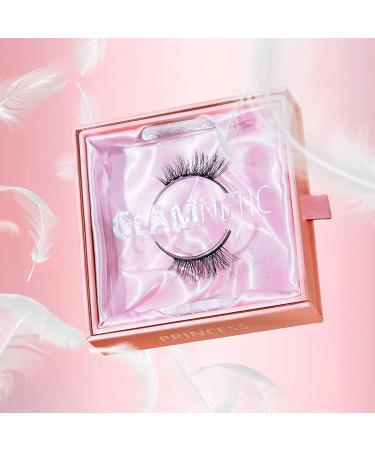Glamnetic Princess Magnetic Eyelashes & Cocoa Dreams Eyeliner Set | 60 Wears, Reusable Faux Mink Lashes with Brown Waterproof Liner Pen - Buy Online on SooperMarket.com