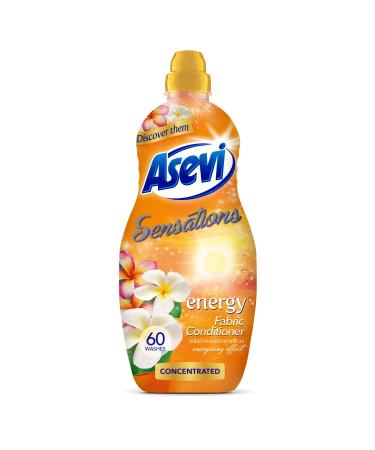 Asevi Sensations Laundry Conditioner Concentrated Liquid Fabric Softener Energy 1.32L 60 Washes Energy 1.32 l (Pack of 1)