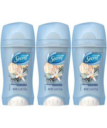 Secret Scent Expressions Va Va Vanilla Invisible Solid Antiperspirant & Deodorant 2.6 Ounce (Pack of 3)