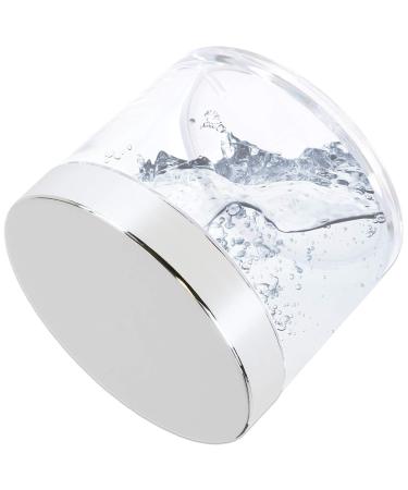 Buy Beauticom 4 oz Thick Wall Round Clear Acrylic Jars (6 Pack) - Leak Proof with Lids for Beauty & Cream - Silver Finish - Buy Online on SooperMarket.com