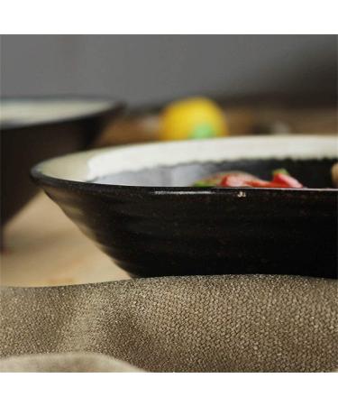 Accessories Kitchen Pantryware Multi Purpose/Salad Serveware Serving Bowls Mixing bowlLarge Soup Bowl Ramen Noodle Bowl Retro Fruit Salad Bowl Creative Ceramic Tableware Mixing Bowl Serving Bowl 9.1 inches - Buy Online on SooperMarket.com
