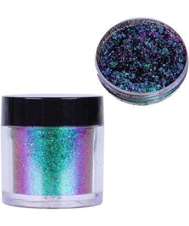 For Aurora Nail Powder Colorful Coarse Cloud Brocade Powder Handmade Face Body Makeup Nail Decoration Supp HY-71 Purple-Golden 8 - Buy Online on SooperMarket.com