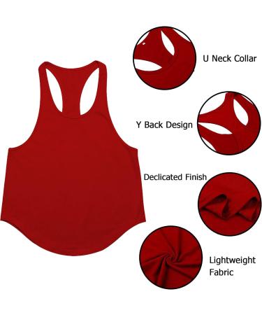 Babioboa Men's 3 Pack Gym Workout Tank Tops - X-Large Black/Grey/Red - Buy Online on SooperMarket.com