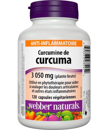 Webber Naturals Turmeric Curcumin 3 050 mg of Raw Herb 120 Capsules Antioxidant Support & Vitamin D3 2500 IU Extra Strength 180 Softgels For Healthy Bones Teeth - Buy Online on SooperMarket.com