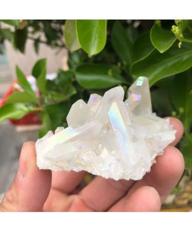 1pcs White Flame Aura Quartz Crystal Cluster Specimen Natural Stones and Minerals - Buy Online on SooperMarket.com