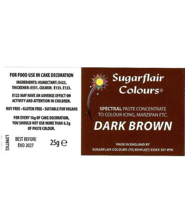 Dark Brown Spectral Paste by Sugarflair 25g - Buy Online on SooperMarket.com