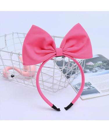 Rose Halloween Bow Headband | Big Bow Hair Hoop for Women | Fluffy Hairband for Christmas Party | Handmade Hair Accessory - Buy Online on SooperMarket.com