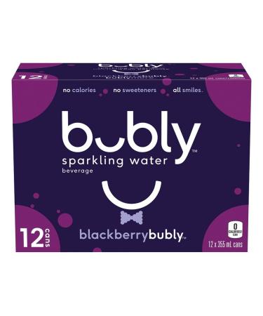 bubly Sparkling Water blackberrybubly 355 mL Cans 12 Pack Blackberry Sparkling Water