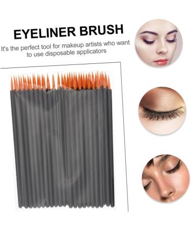PLAFOPE 100pcs Disposable Eyeliner Brush Face Tools Eyeshadow Gel Eyeliner Brush Plastic Black - Buy Online on SooperMarket.com