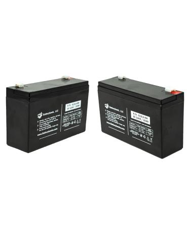 (2 Pack) UB6120 6V 12AH PS-6100 SLA F1 BP106T2 BP86 0120727 2SC6S8 Terminal Lead Acid Battery CFM6V10
