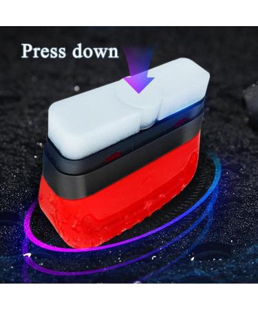 Automotive Oil Film Cleaning Brush Seedhubtok Glass Cleaning Board Hydrophobic Glass Coating for Windshield Anti-Rain Fog Cleaning Glass Brush Improves Clarity and Visibility (A-2Pcs) - Buy Online on SooperMarket.com