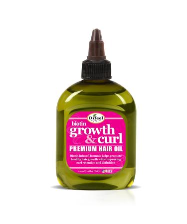 Difeel Biotin Growth & Curl Hair Oil 7.1 oz - Deluxe 2-PC Gift Set | International Shipping Available - Buy Online on SooperMarket.com