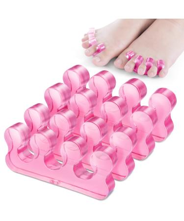 Molain 4Pcs Toe Separators Pedicure,Pedicure Toe Separators,Repeatable Washable Toenail Dividers,Toe Separators for Nail Polish Application (Style E)