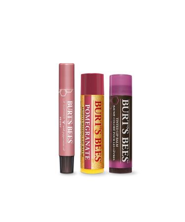 Buy Burts Bees Mistletoe Kiss Kit - Unisex Lip Balms & Shimmer | Pomegranate Peony Hibiscus | International Shipping Available - Buy Online on SooperMarket.com