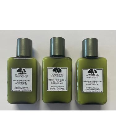 Origins Dr. Weil Mega-Mushroom Relief and Resilience Fortifying Emulsion 1 oz Set of 3