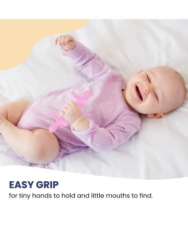 Kalovin Silicone Baby Teething Toy - Sensory Toy for Babies - Pink - Ideal Gift for Baby Girls and Boys - Buy Online on SooperMarket.com