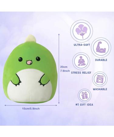 Dinosaur Stuffed Animal Plush Pillow - Cute Hugging Toy for Kids | Perfect Birthday or Valentine's Day Gift - Buy Online on SooperMarket.com