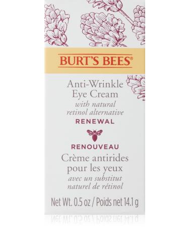 Burt's Bees Eye Cream Renewal Anti-Wrinkle Eye Cream with Bakuchiol Natural Retinol Alternative 14.1 g