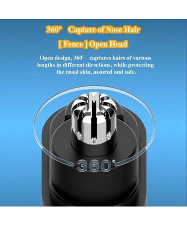LONGLUAN Gelmalls Nose Trimmer Portable Nose Hair Trimmer Painless & Precision 2024 New Rechargeable Portable Nose Hair Trimmer Washabl Easy Cleansing Nose Hair Trimmer for Travel (Black) - Buy Online on SooperMarket.com