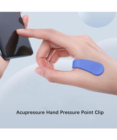 4-Piece Portable Acupressure Clip Set - Stress Relief & Tension Reduction Hand Pressure Point Tool (Green/Blue) - Buy Online on SooperMarket.com