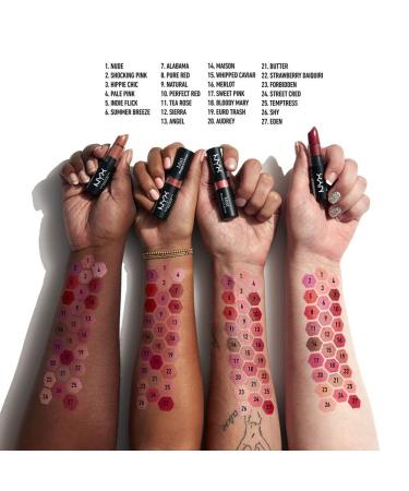NYX Matte Lipstick in Siren - Deep Violet Shade | Long-Lasting Formula - Buy Online on SooperMarket.com