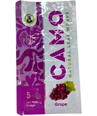 6 Packs CAMO Natural Leaf Wraps Grape 30 Sheets - Herbal Chamomile Mate Blend - Buy Online on SooperMarket.com