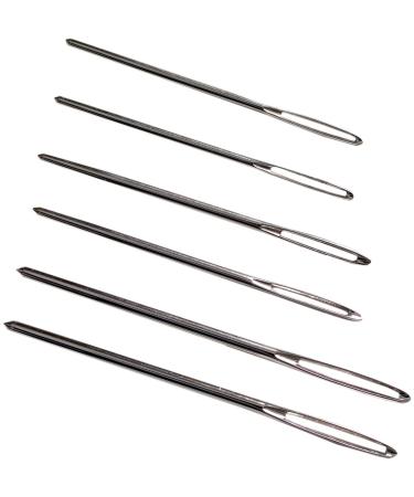 Lion Brand Yarn 400-5-5002 Large-Eye Blunt Needles, Set of 6 Silver