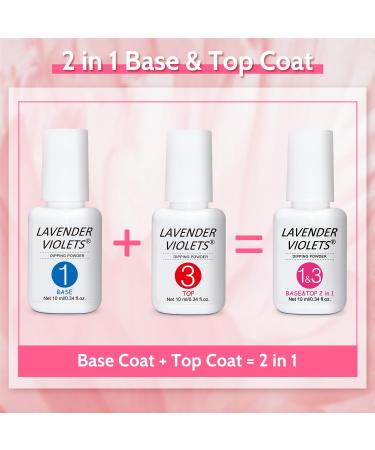 Lavender Violets 12 Pcs Dip Powder Nail Kit 6 Colours Nude Pink Shimmer Salmon Bright Red Dipping Powder Liquid Set with Base & Top Coat Activator Starter French Nail Art Manicure M208 - Buy Online on SooperMarket.com