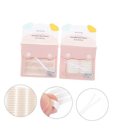 Gogogmee 2 Lace Double Eyelid Sticker Instant Eye Lift Strip Single Sided Eyelid Tape Double Sides Tape Double Side Tape Colorful Hair Big Eye Decoration Lace Eyelid Hot Melt Adhesive 8x6.5cm As Shown 1 - Buy Online on SooperMarket.com