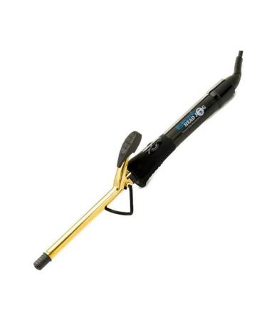 Electric Head Jog 13mm Titanium Gold Waving Iron. Hot Curling Wand with Variable Temperature. Ionic Charge Curler for Shine Soft & Healthy Hair. Curl Tongs with Cool Tips for Easy Styling. (13mm)