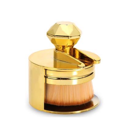 Glamza Gold Plated Round O Circle Powder Foundation Brush