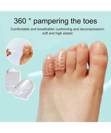 Wilitto Original Soft Gel Toe Protectors - 30pcs Transparent | Relief from Ingrown Toenails, Corns, Calluses, Blisters, Hammer Toes - Buy Online on SooperMarket.com