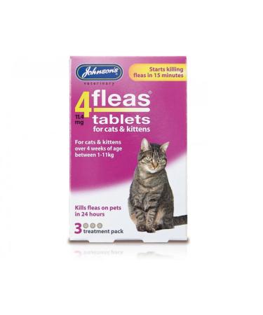 JOHNSONS Johnsons 4fleas Kitten/Cat Tabs 3pk pack of 1