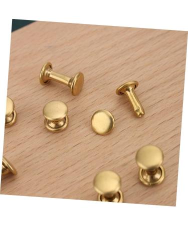STOBOK 40 Sets Rivet Leather Belt Leather Leash Metal Trim Leather Crafts Repair Studs Mushroom Nails Bags - Buy Online on SooperMarket.com