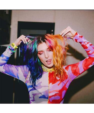 Kalolary 12 Colors Hair Chalk Comb - Temporary, Non-Toxic & Washable Hair Dye for Girls, Kids & Party - Perfect for Halloween, Christmas & Cosplay - Buy Online on SooperMarket.com