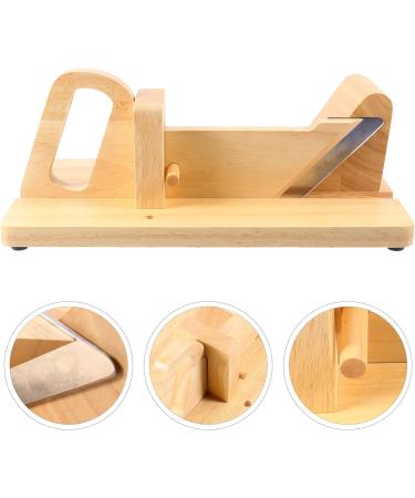 HOLIDYOYO 1pc Ham Cut Sausage Sausage Bratwurst Kitchen Cutting Tool Ham Guillotine Ground Sausage Italian Wood Sausage Metal Cutters Chopper Wooden Hot Dog - Buy Online on SooperMarket.com